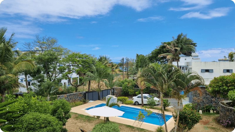 View from Tibambari Guesthouse in Le Bouchon