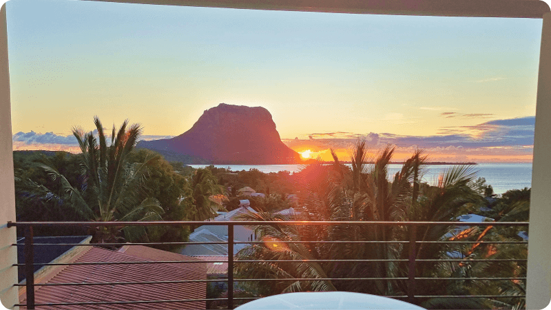 View from our apartment in La Gaulette