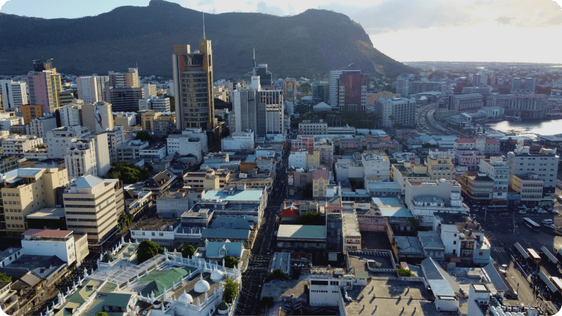 Port Louis drone image from above