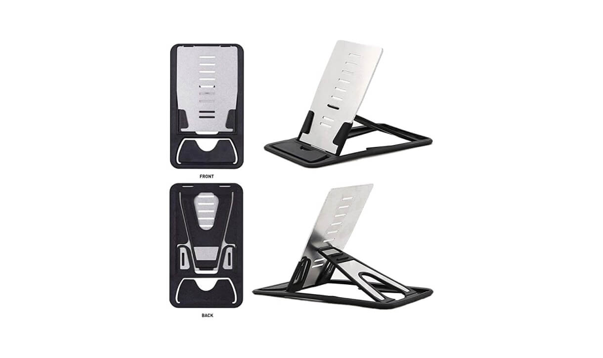 The ultra-portable phone stand you can bring everywhere.